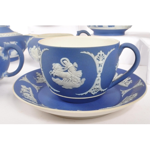 65 - Wedgwood - An early 20th century Wedgwood Jasperware part tea service. The tea service to include a ... 