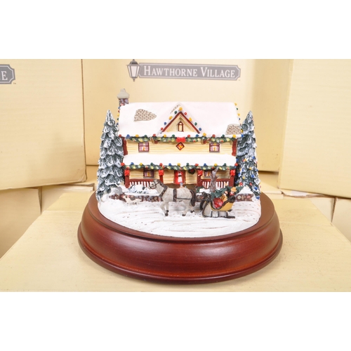 104 - Hawthorne Village - Victorian Lights A collection of boxed 20th century Hawthorne Village Christmas ... 