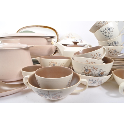 91 - Poole Pottery - A large collection of mid 20th century Poole Pottery ceramic Twintone C54 tableware.... 