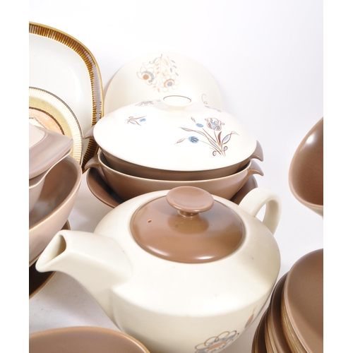 91 - Poole Pottery - A large collection of mid 20th century Poole Pottery ceramic Twintone C54 tableware.... 