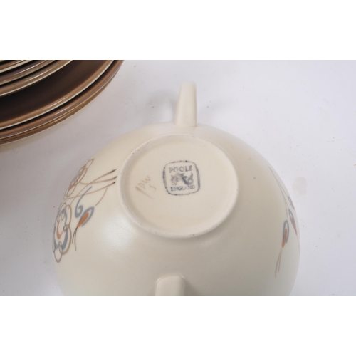 91 - Poole Pottery - A large collection of mid 20th century Poole Pottery ceramic Twintone C54 tableware.... 