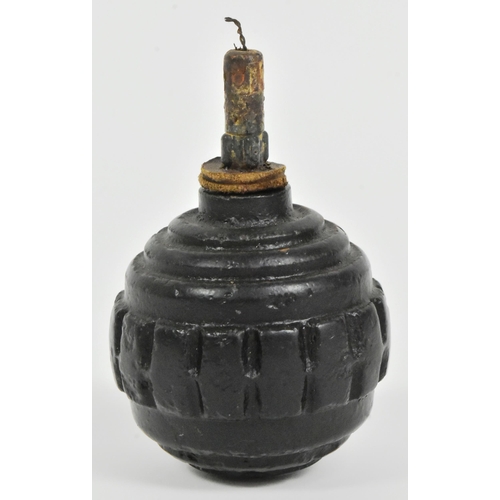 104 - A WWI First World War Imperial German / Prussian Army 1915 pattern INERT Kugel ( Ball ) grenade. Sph... 