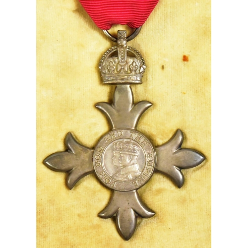 107 - An original Most Excellent Order of the British Empire MBE medal. A civil award example with George ... 