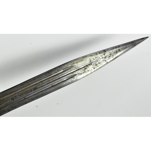 110 - An early 20th Century Imperial Russian Kindjal / Khanjali dagger. Characteristic silver hilt finely ... 