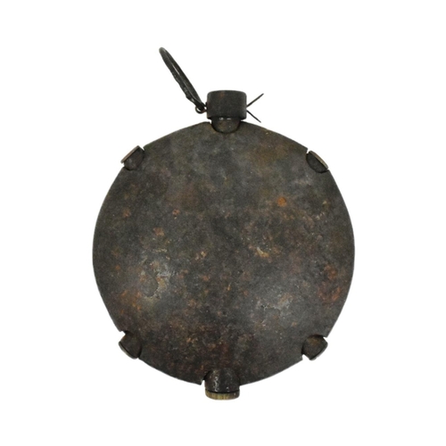 124 - A WWI First World War Imperial German / Prussian Army 1915 pattern disc / turtle grenade. INERT exam... 