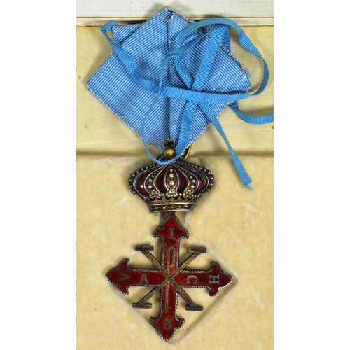 126 - World Orders & Decorations - Italy / Sicily - an original Sacred Military Constantinian Order of Sai... 