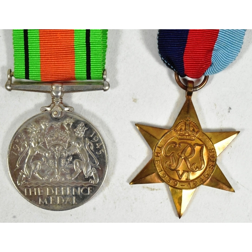 138 - A WWII Second World War medal group comprising; British War medal, Defence Medal, 1939-1949 Star and... 