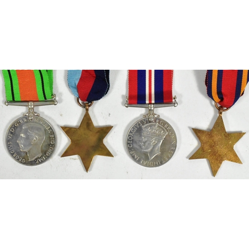 138 - A WWII Second World War medal group comprising; British War medal, Defence Medal, 1939-1949 Star and... 