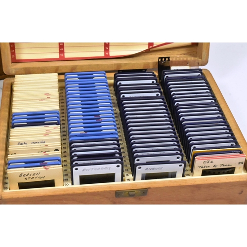 139 - Large collection of vintage 1950s / 1960s photograph slides of Railway Engines and rolling stock bei... 