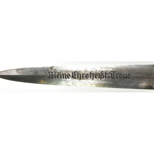 150 - A WWII Second World War Third Reich Nazi German SS Officers parade dagger with Himmler inscription. ... 