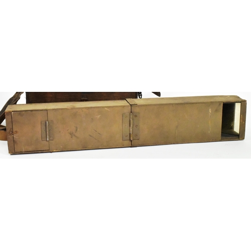 170 - A WWI First World War British Army issued Adams made folding trench mirror periscope. The body of bo... 