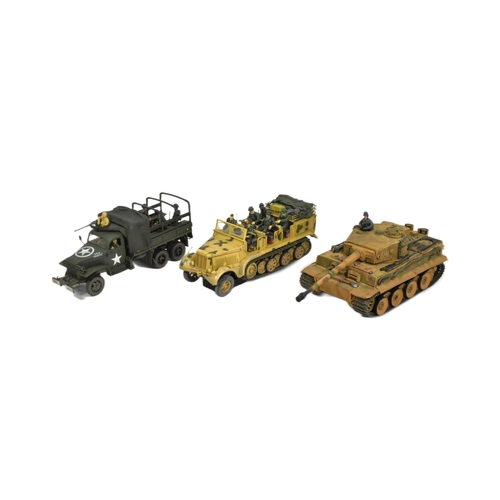 188 - A collection of x3 WWII Second World War interest military model vehicles comprising a US United Sta... 