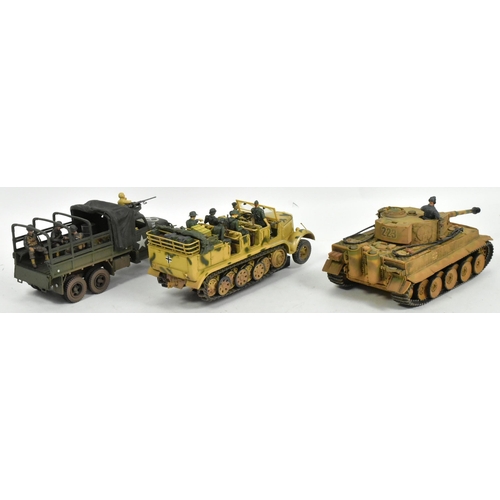 188 - A collection of x3 WWII Second World War interest military model vehicles comprising a US United Sta... 