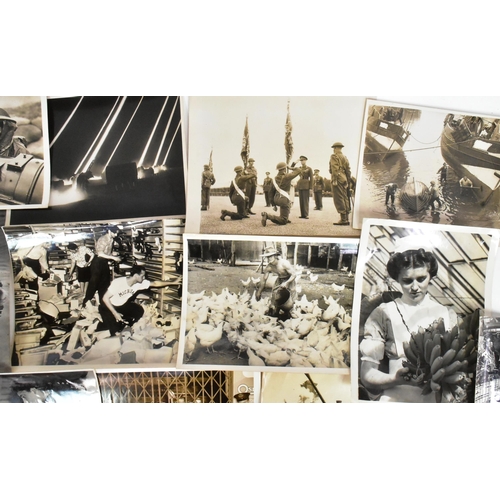 19 - WWII Second World War - a collection of original c1940s wartime press photographs, showing bomb dama... 