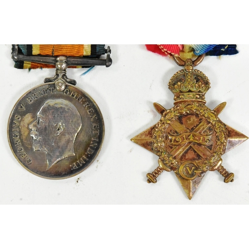 204 - A WWI First World War medal trio awarded to one GS18704 Pte E. Somers of the Royal Fusiliers. Medals... 