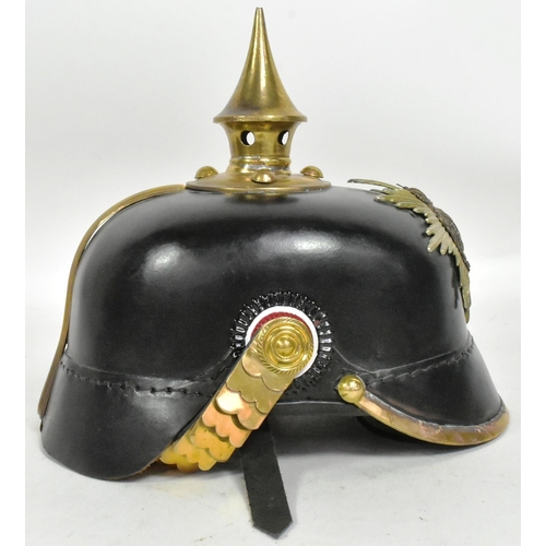 227 - A reenactment WWI First World War Imperial German / Prussian Empire Saxon Cuirassier pickelhaube hel... 