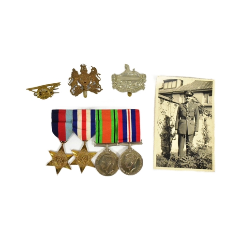 228 - A WWII Second World War medal group comprising British War medal, Defence medal, France & Germany St... 