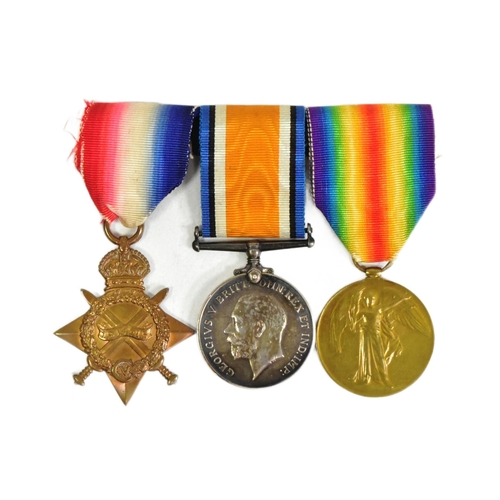 247 - A WWI First World War medal trio awarded to one J35331 C H Davies of the Royal Navy. Rank illegible.... 