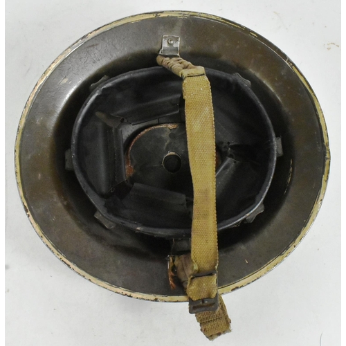 257 - A WWII Second World War Civil Defence ARP Air Raid Precautions Wardens steel brodie helmet. Dated 19... 