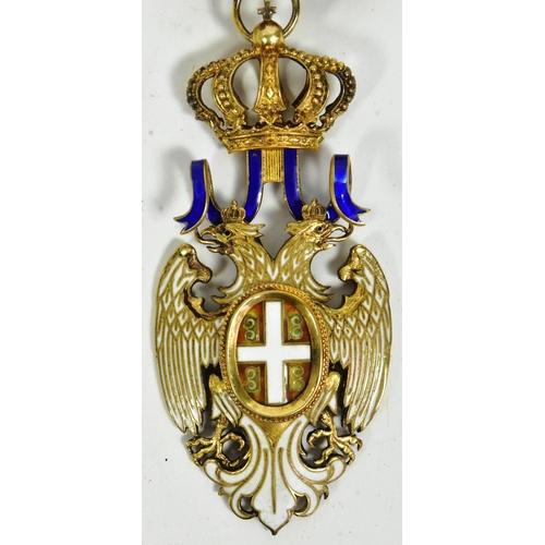 275 - World Orders & Decorations - Serbia / Yugoslavia - Order of the White Eagle Civil merit example in s... 