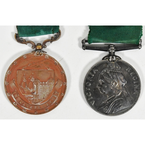 28 - Local interest - a Victorian Long Service in the Volunteer Force medal awarded to one Color Sergeant... 