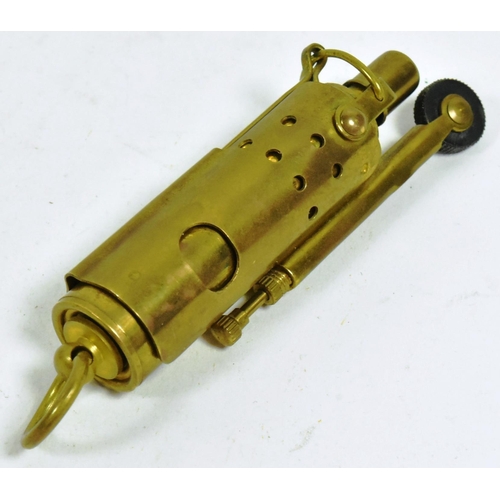 297 - A WWI First World War British Rifle Bore viewer with the fold out brass handled stamped at the hinge... 