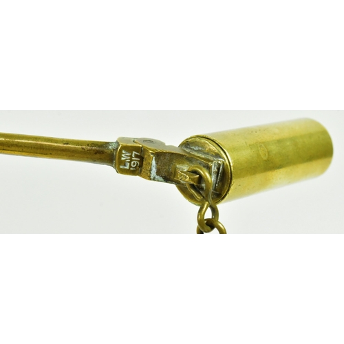 297 - A WWI First World War British Rifle Bore viewer with the fold out brass handled stamped at the hinge... 