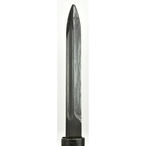 304 - An original Czech VZ-58 assault rifle bayonet. The bayonet having a composition grip encasing the bl... 