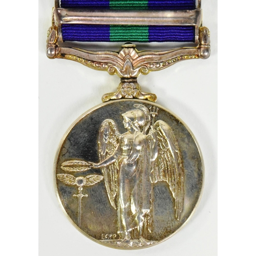 309 - A Queen Elizabeth II GSM General Service medal with Canal Zone clasp awarded to one A.C.1 A Worsfold... 