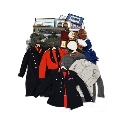 32 - Royal Marines interest - a collection uniform and personal effects belonging to Lieutenant General S... 