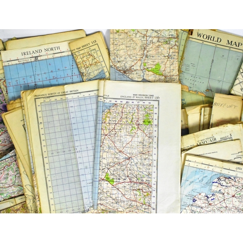 320 - A collection of approximately x80 RAF Royal Air Force and wartime OS maps comprising x20 RAF maps fr... 