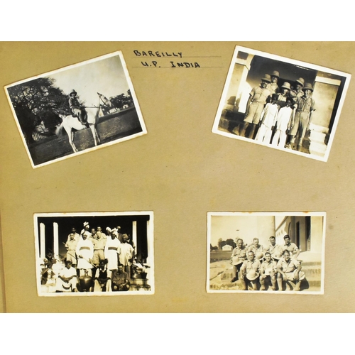 339 - WWII military interest. A photograph album containing photos taken during WW2 circa 1944. Including ... 