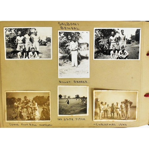 339 - WWII military interest. A photograph album containing photos taken during WW2 circa 1944. Including ... 