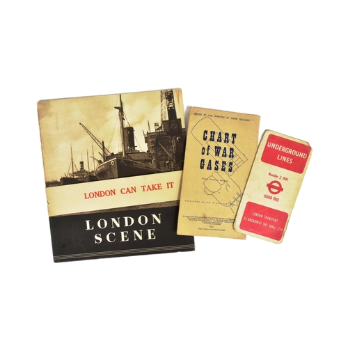 344 - Second World War London civilian interest. A collection of three WWII civilian issued pamphlets on w... 