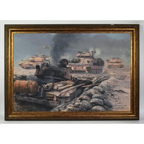 David Pentland - an original oil on canvas painting titled ' Battle of ...