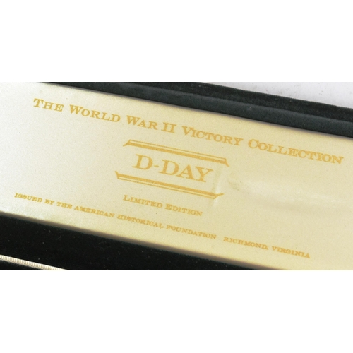 360 - A post War commemorative British FS Fairbairn Sykes presentation dagger with D-Day memorial inscript... 