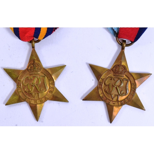 38 - A WWII Second World War medal group comprising British War medal, Defence medal, 1939-45 Star and Bu... 