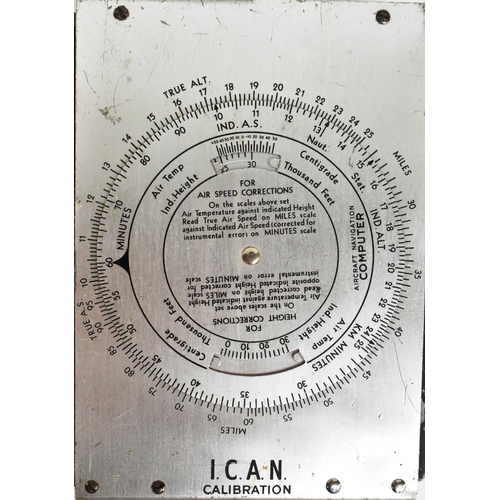 384 - Vintage post war 1950s Canadian  Dalton Dead Reckoning Model G Aircraft Navigational Computer. As
 u... 