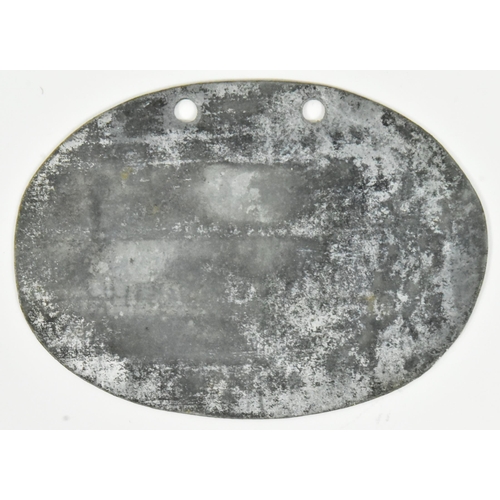 396 - A WWI First World War Imperial German / Prussian Army soldiers dog tag for a soldier who served in t... 