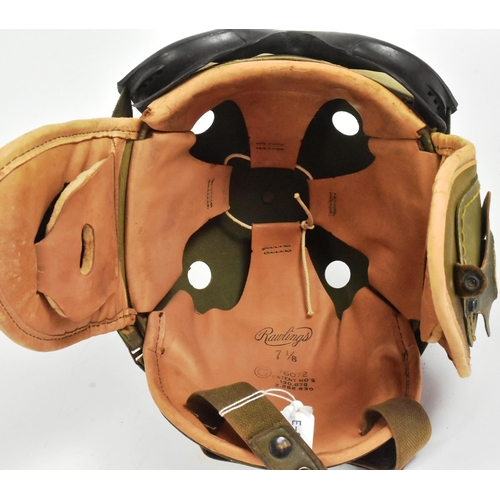 4 - A WWII Second World War US United States M1938 Rawlings made Tank crew helmet with Polaroid goggles ... 