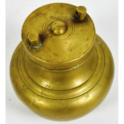 402 - Mahatma Gandhi (1869-1948) - an early to mid 20th century Indian brass water pot (lota), once owned ... 