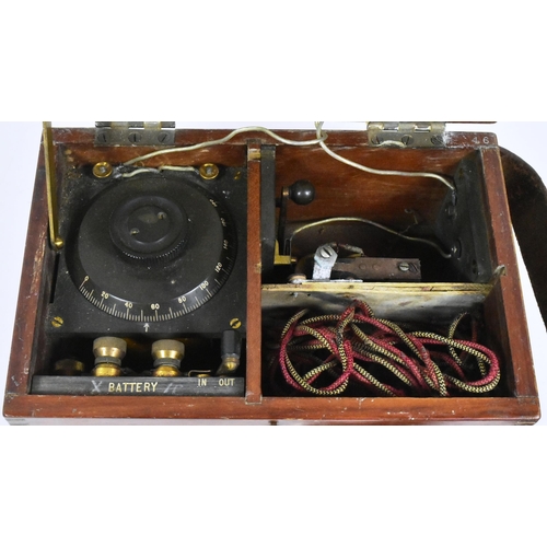 417 - A WWI First World War cased Wave Tester No. 41 with x2 calibrated sheets stamped with H.M Naval Wire... 