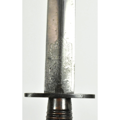 50 - A WWII Second World War 3rd Pattern British FS Fairbairn Sykes Commando fighting knife dagger. Ribbe... 