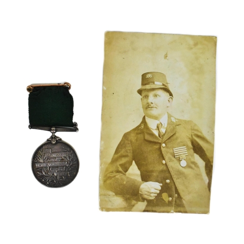 59 - An original Edward VII era Volunteer Long Service medal awarded to one 1543C Sjt A. Walton of the 1s... 