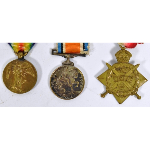 69 - A WWI First World War medal trio with miniatures awarded to one 42177 Acting Staff Sgt S. Phillips o... 