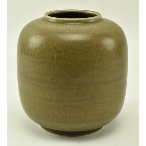 142 - Sven Borg for Kalundborg Keramile - A retro mid 20th century Danish studio art pottery vase. The vas... 