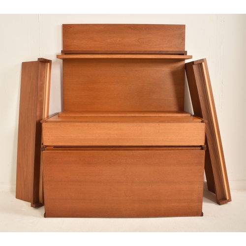 174 - Beaver & Tapley - SL Wall Hanging System - A retro mid 20th century circa 1970s teak six parts modul... 