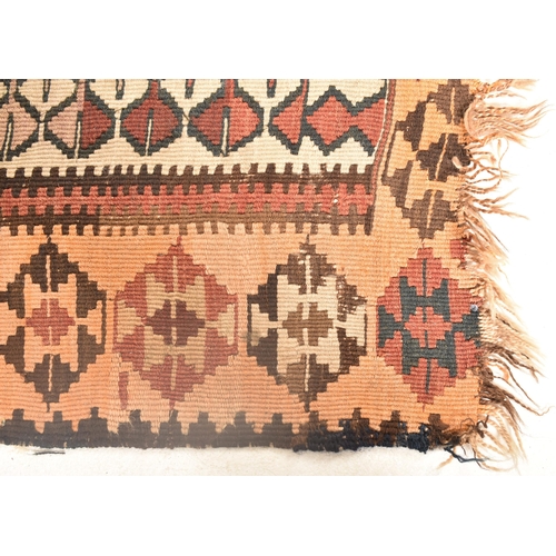 195 - A 1980s South West Turkey imported by Rufus Reade for Out of The Nomads Tent kilim carpet rug. The k... 