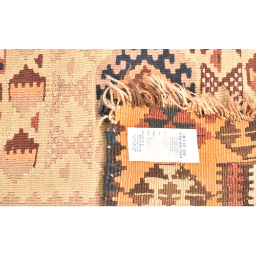 195 - A 1980s South West Turkey imported by Rufus Reade for Out of The Nomads Tent kilim carpet rug. The k... 