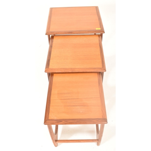 201 - Victor B. Wilkins for G Plan - Quadrille - A retro 1970s teak wood graduating nest of tables. The ne... 